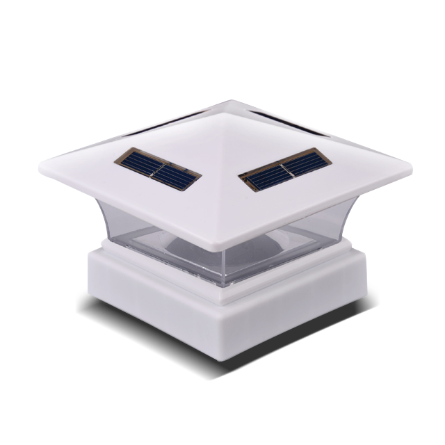 2211-F26-WH fehér vezetékek nélkül Shed Light szoláris oszlopsapka fény