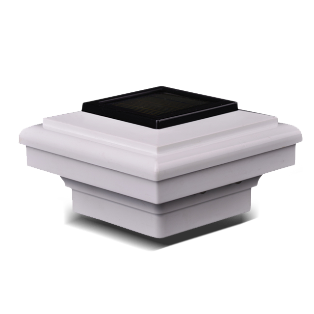 2211-F7 WH műanyag kerítésfedélzet vagy terasz napelemes kerti oszlopsapka lámpa 2211-F7 WH műanyag kerítésfedélzet vagy terasz napelemes kerti oszlopsapka lámpa