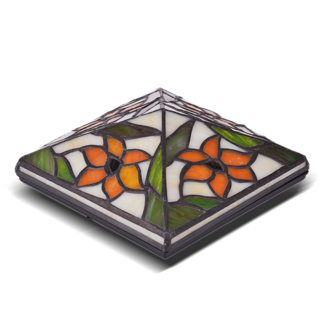 2211-TC1 Tiffany üvegből és műanyagból készült vízálló zárókupak 2211-TC1 Tiffany üvegből és műanyagból készült vízálló zárókupak