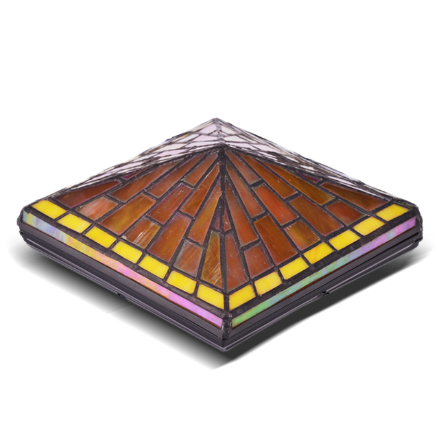 2211-TC4 kültéri Tiffany kerítés vízálló oszlopsapka 2211-TC4 kültéri Tiffany kerítés vízálló oszlopsapka