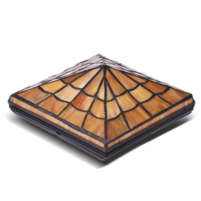 2211-TC6 klasszikus Tiffany ólomüveg oszlopsapka 2211-TC6 klasszikus Tiffany ólomüveg oszlopsapka